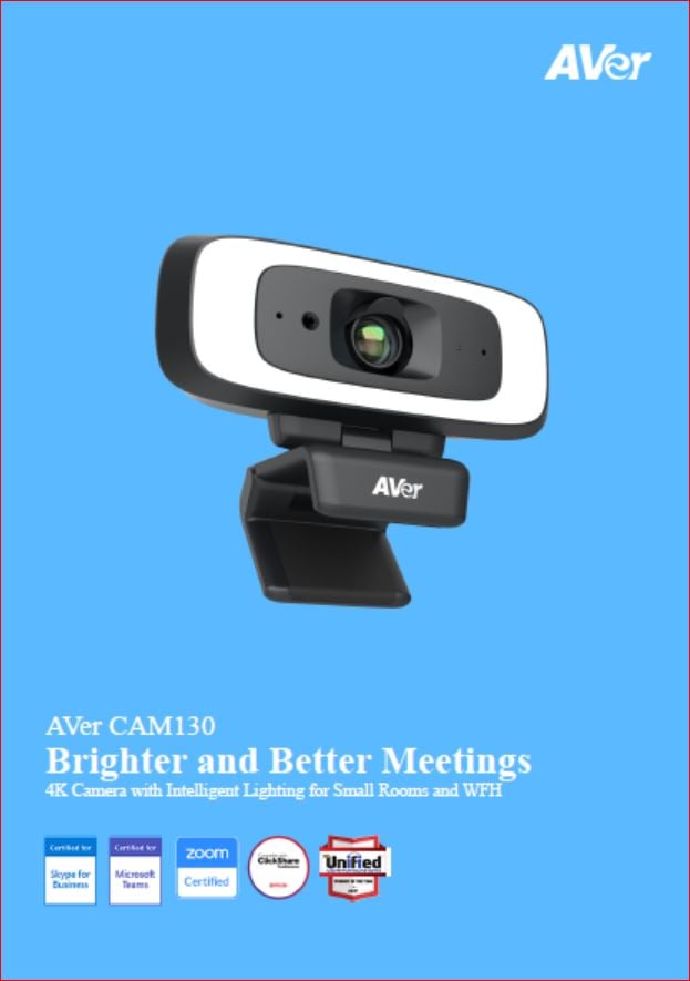 AVer CAM130 Datasheet