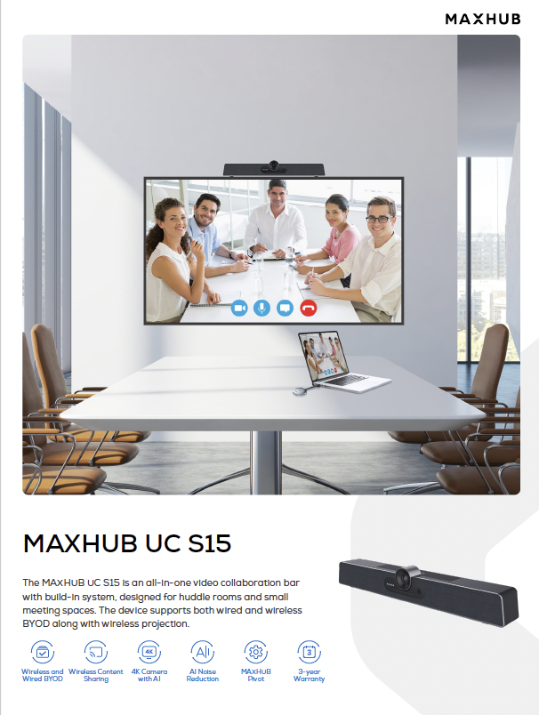 Maxhub UC S15 Datasheet