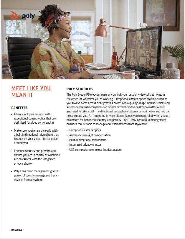 Poly Studio P5 Datasheet