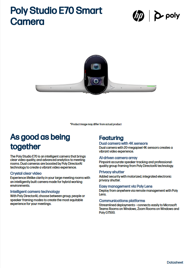 Poly Studio E70 Datasheet
