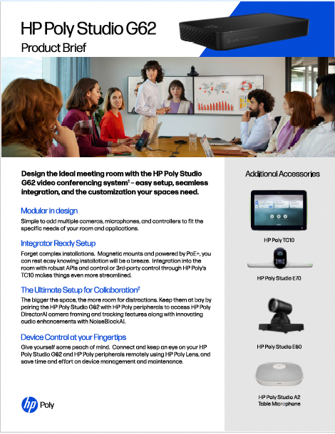 Poly Studio G62 Product Brief