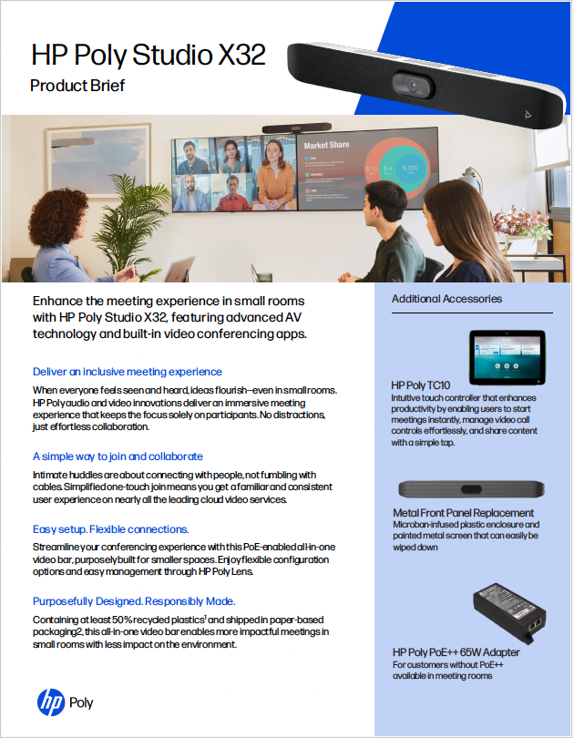 Poly Studio X32 Product Brief