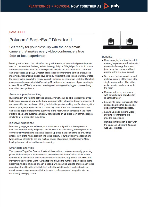 Poly EagleEye Director II Brochure