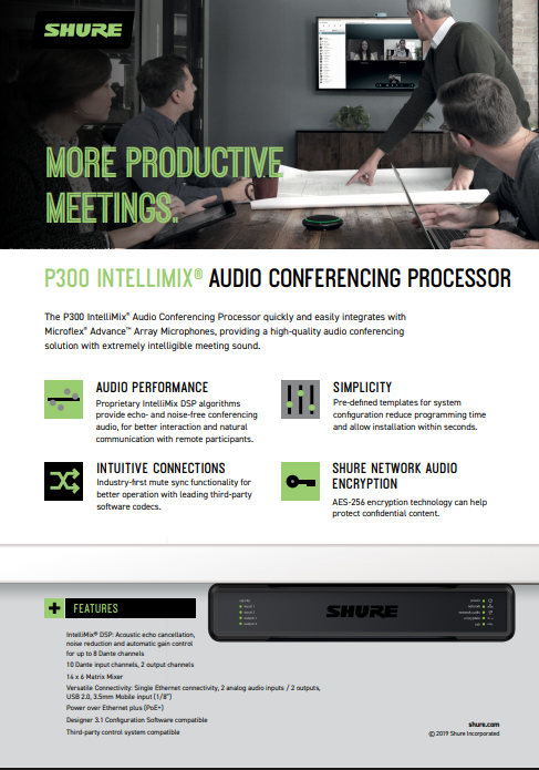 Shure IntelliMix P300 Brochure