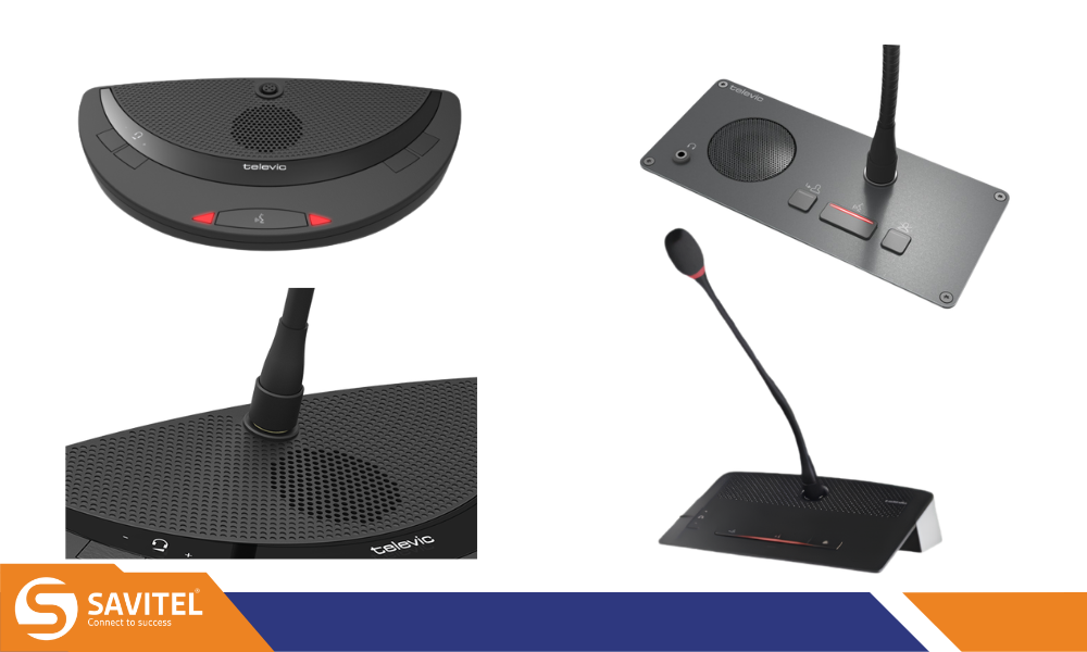 Micro tích hợp loa Televic