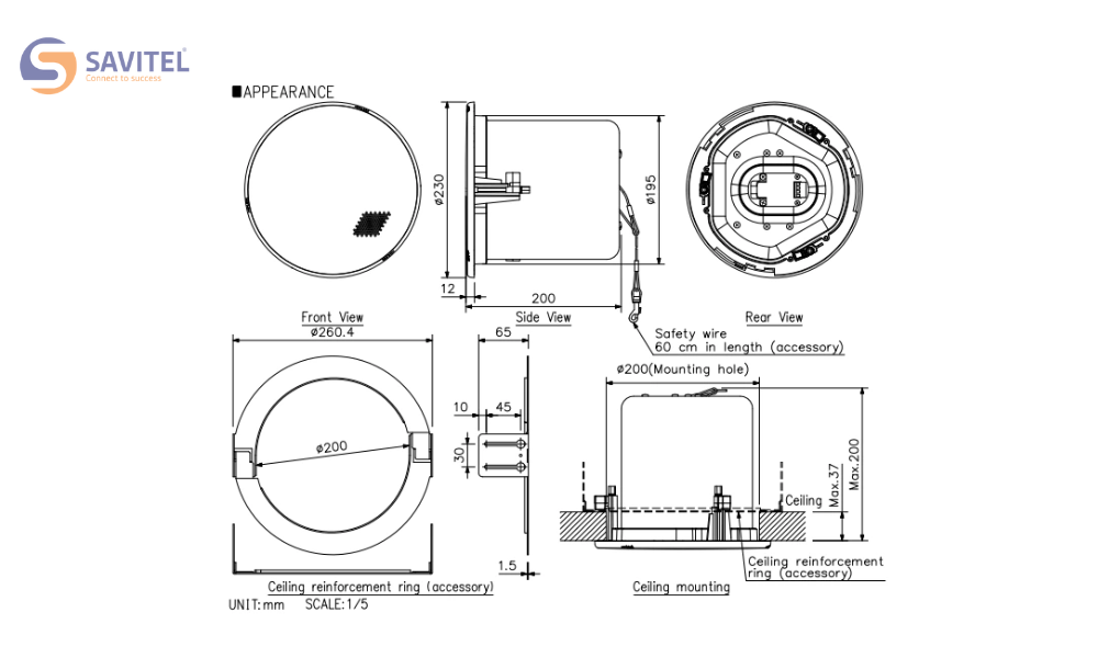 Thông số kĩ thuật F-2322C