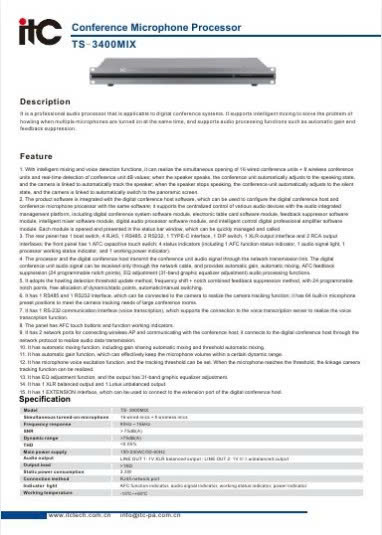 TS-3400MIX Datasheet