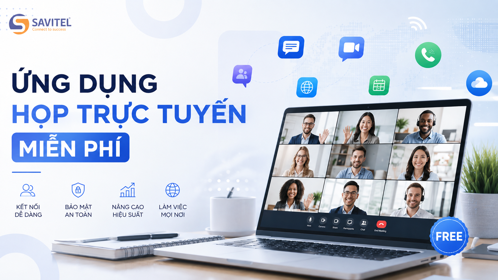 Ứng dụng họp trực tuyến miễn phí