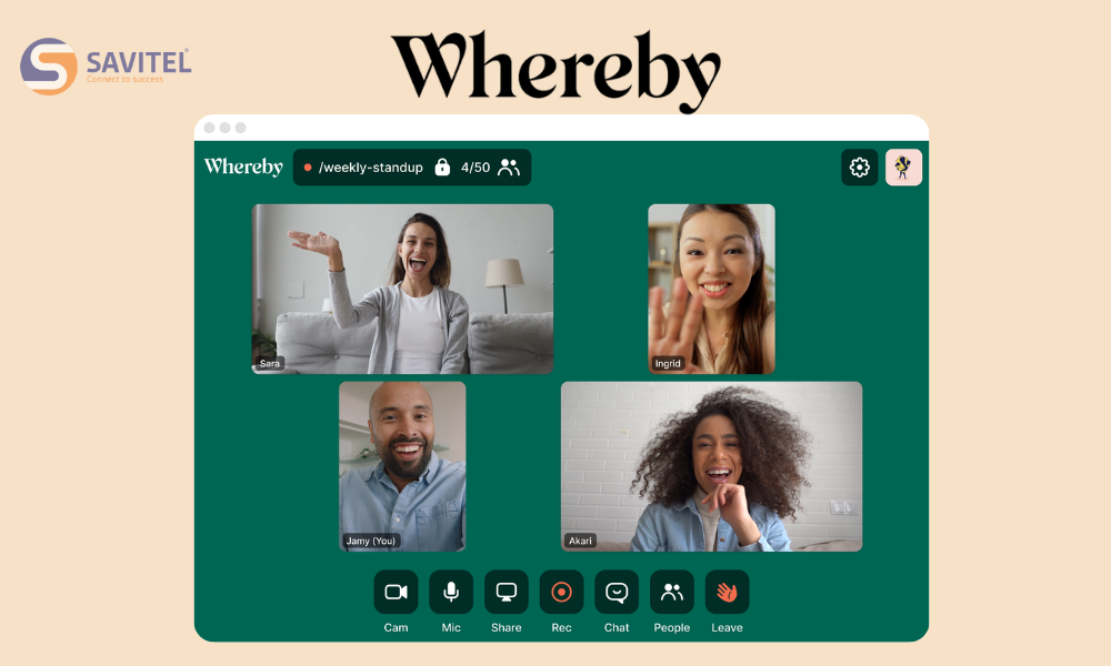 Whereby – Họp trực tuyến nhanh ngay trên trình duyệt