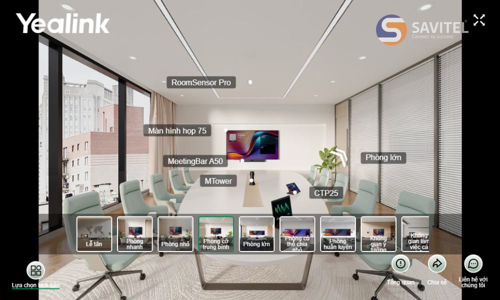 Giải pháp họp tổng thể cho phòng họp vừa (Medium Room)