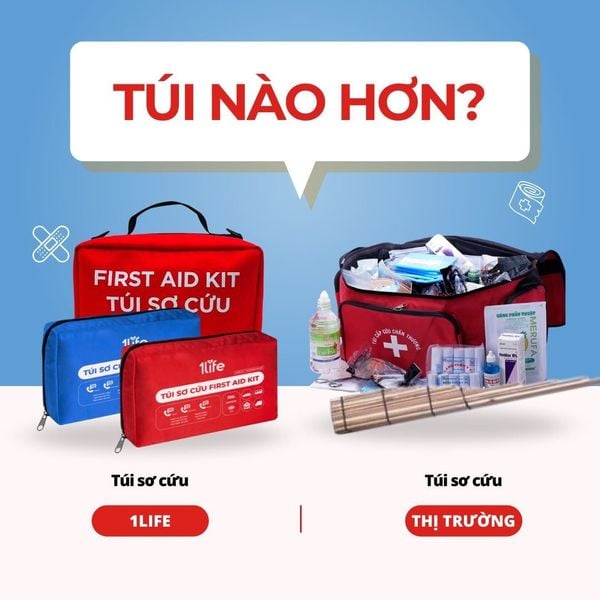 So sánh Túi Sơ Cứu 1Life và Túi Sơ Cứu loại A, B, C theo Thông tư 19 Bộ Y Tế