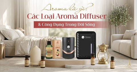 Aroma Là Gì? Tìm Hiểu Các Loại Aroma Diffuser & Công Dụng Trong Đời Sống