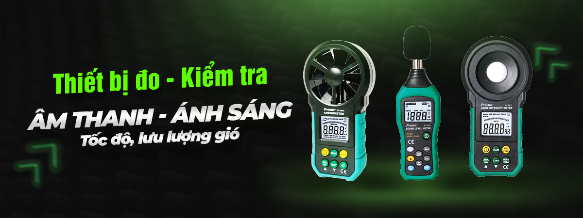 Thiết bị đo âm thanh, ánh sáng, gió