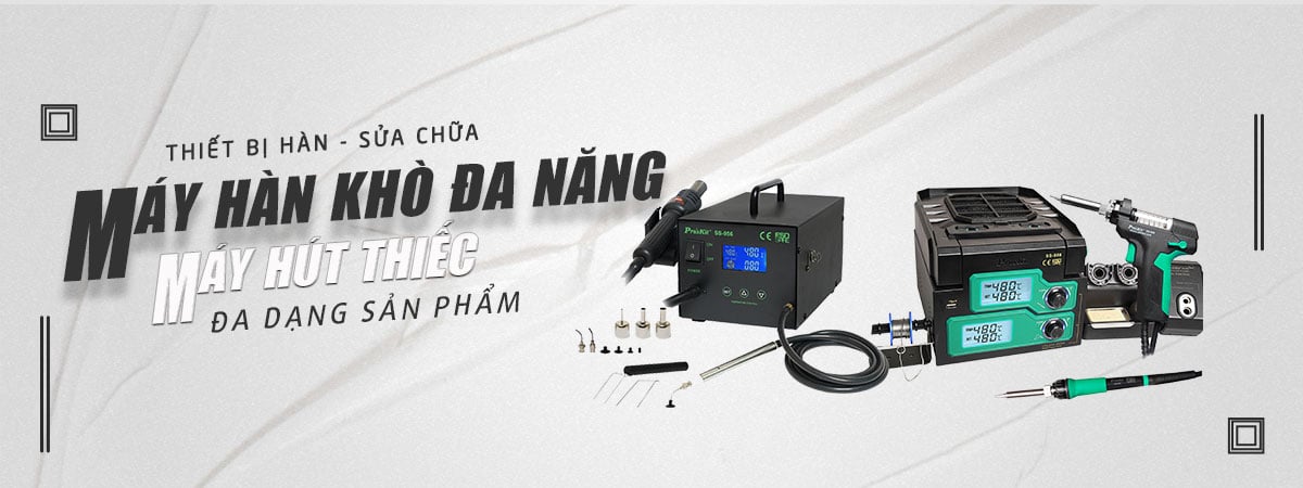 Máy hàn khò, hút thiếc đa năng