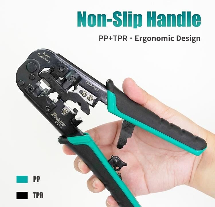 Kìm Bấm Mạng Xuyên Thấu Pro'sKit CP-376TN RJ45