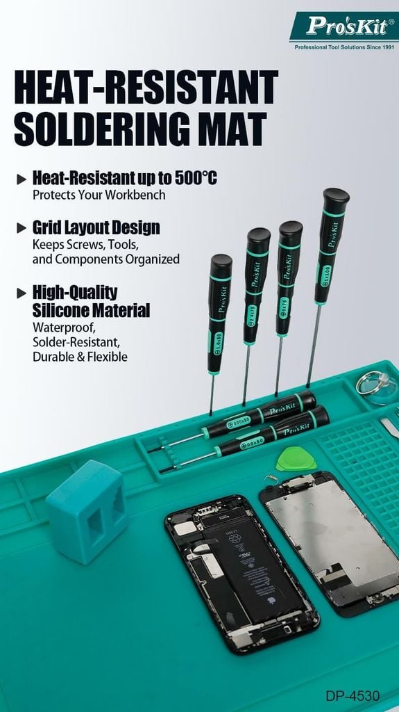 Tấm lót cách nhiệt sửa chữa điện tử Pro'sKit DP-4503