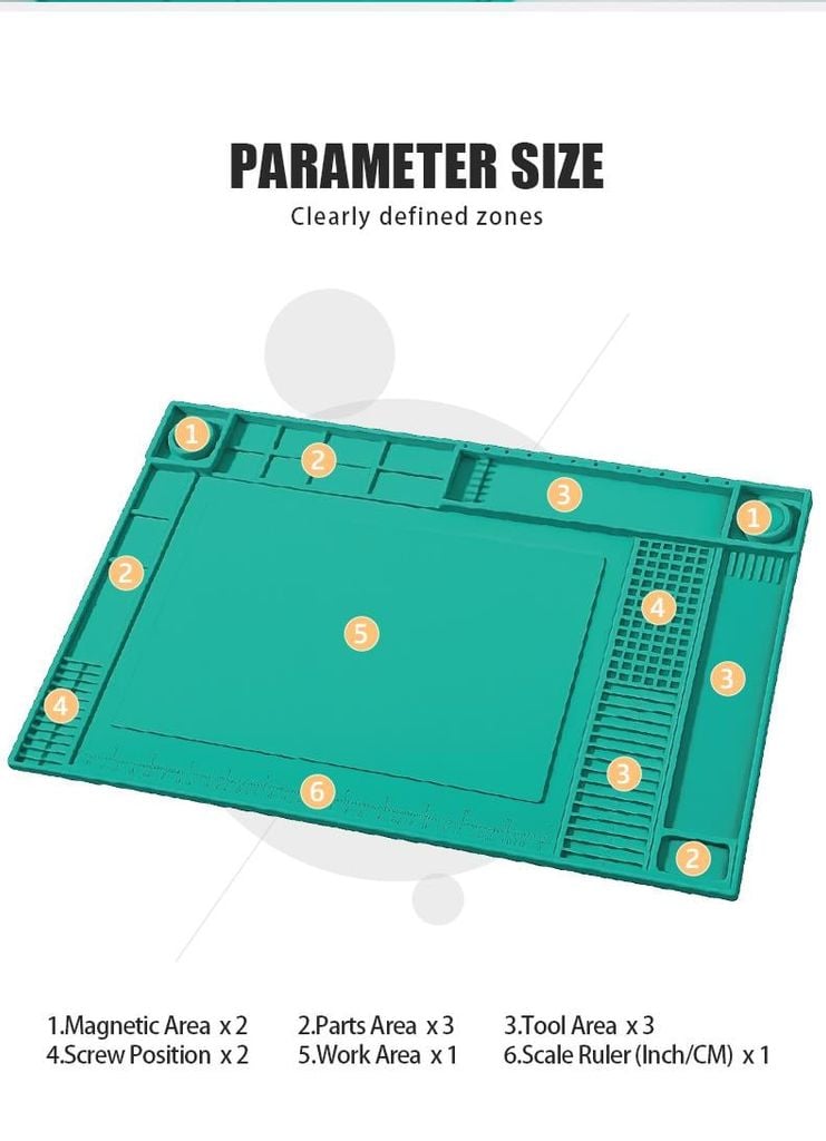 Tấm lót cách nhiệt sửa chữa điện tử Pro'sKit DP-4503