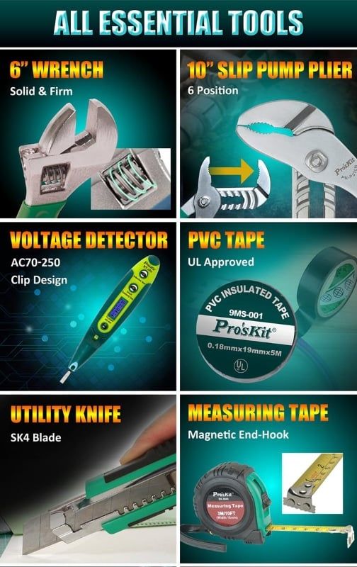 Bộ dụng cụ sửa chữa , bảo trì điện Pro'skit PK-1700NB