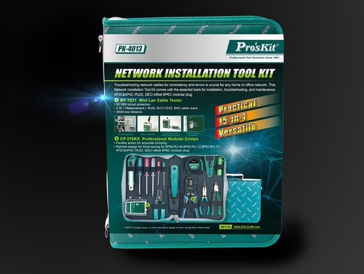 Bộ Dụng Cụ Thi Công Mạng Chuyên Nghiệp Pro'sKit PK-4013