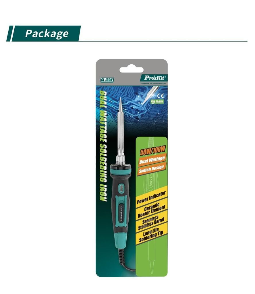 Mỏ Hàn Nhiệt Hai Công Suất Pro'sKit SI-139NB