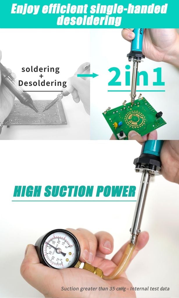 Mỏ hàn hút chì Pro'skit SI-211B