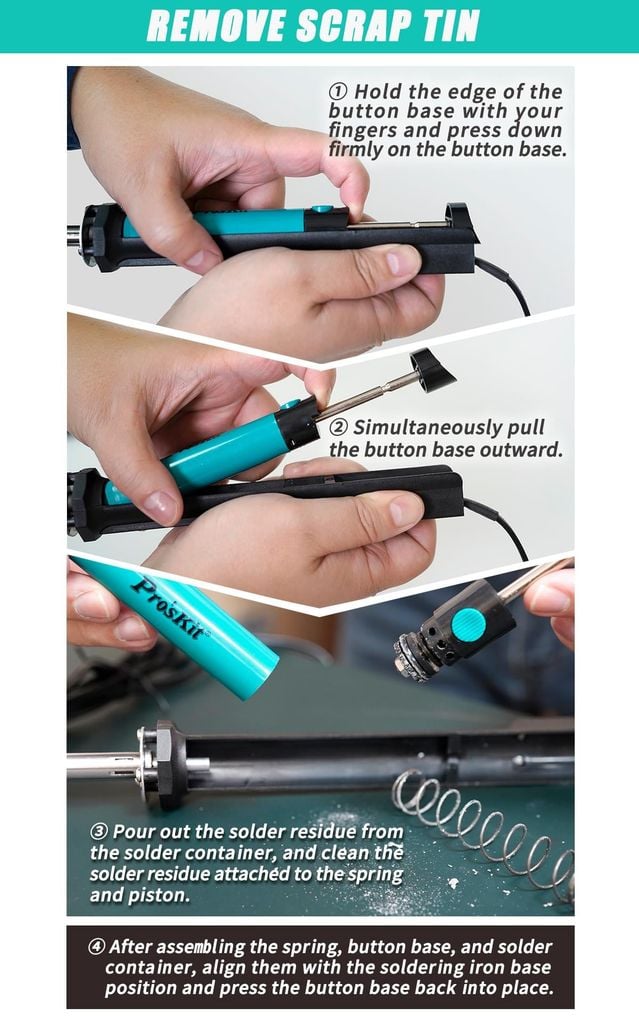 Mỏ hàn hút chì Pro'skit SI-211B