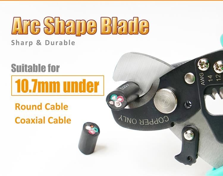 Kìm cắt và tuốt cáp 2 trong 1 Pro'sKit SR-363B (168mm)