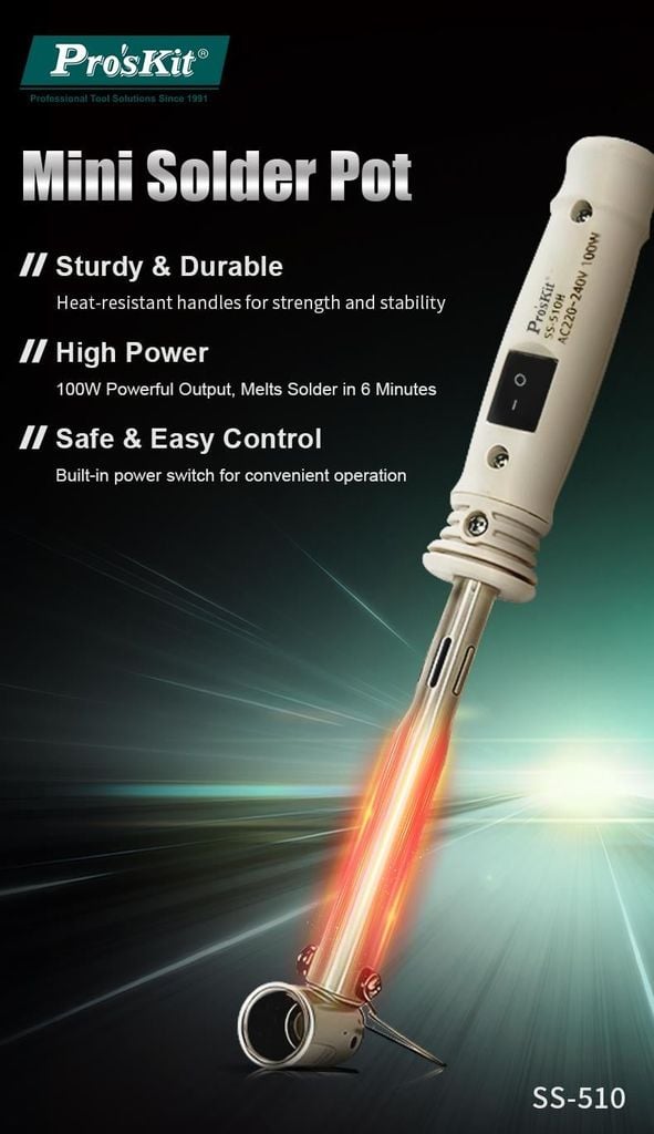 Nồi nung thiếc mini Pro'sKit SS-510B