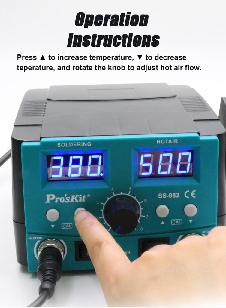 Máy hàn khò chỉnh nhiệt Pro'skit SS-982B (750W)