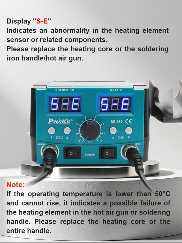 Máy hàn khò chỉnh nhiệt Pro'skit SS-982B (750W)