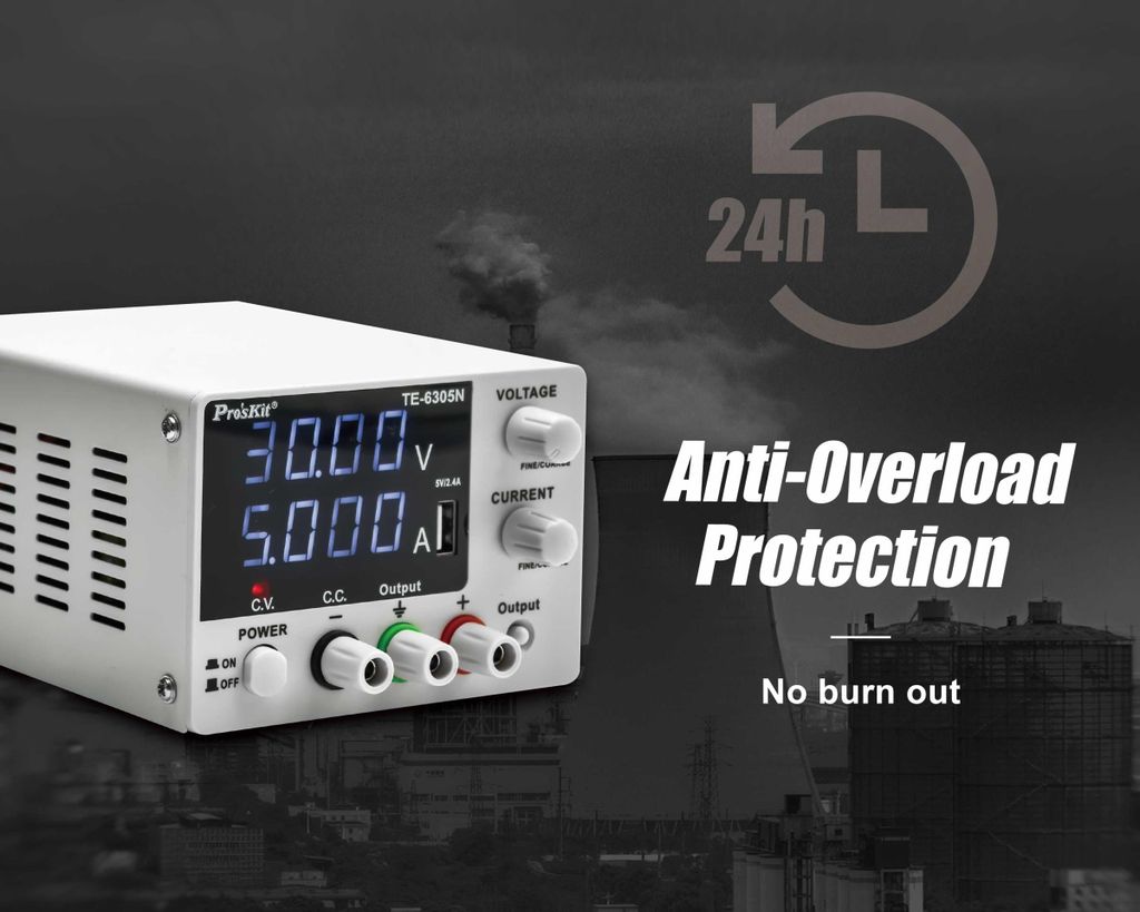 Máy cấp nguồn 30V 5A Pro'skit TE-6305NB (Switching)