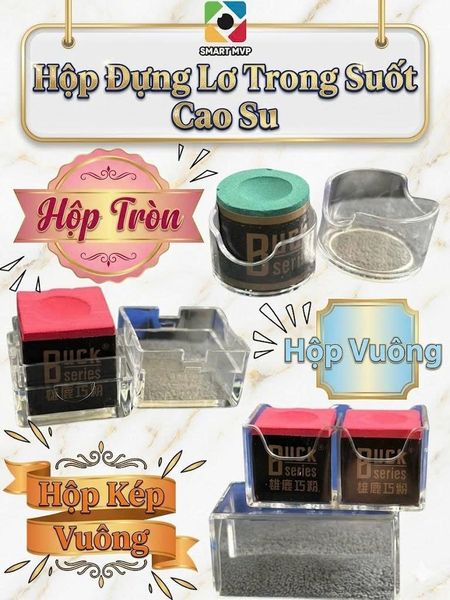Hộp đựng lơ bida trong suốt
