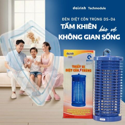 NHÀ CÓ TRẺ NHỎ, ĐỪNG ĐỂ MUỖI VÂY QUANH! BÍ QUYẾT BẢO VỆ CON YÊU BẰNG ĐÈN DIỆT CÔN TRÙNG ĐẠI SINH DS-D6