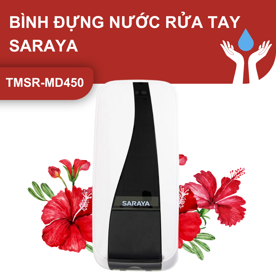 BÌNH ĐỰNG NƯỚC RỬA TAY - CỒN SÁT KHUẨN SARAYA TMSR-MD450 ĐẲNG CẤP ĐẾN TỪ SỰ TINH TẾ