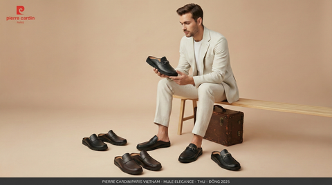 Bộ Sưu Tập Giày Sapo/ Mule Tuyên Ngôn Phong Cách Quý Ông Hiện Đại Mùa Thu - Đông 2025