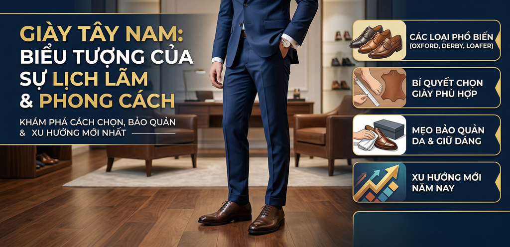 Giày Tây Nam - Phong Cách Thời Trang Nam Giới Đỉnh Cao