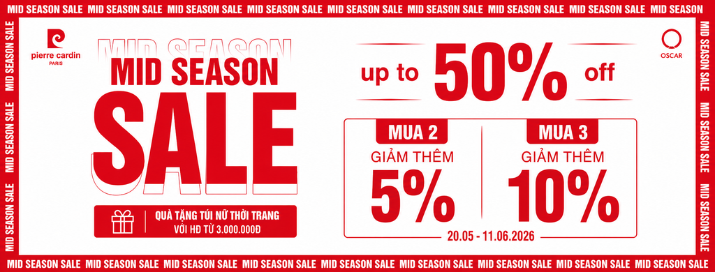 MID SEASON SALE 2026 | Giày Tây & Dép Nam Hàng Hiệu Pierre Cardin
