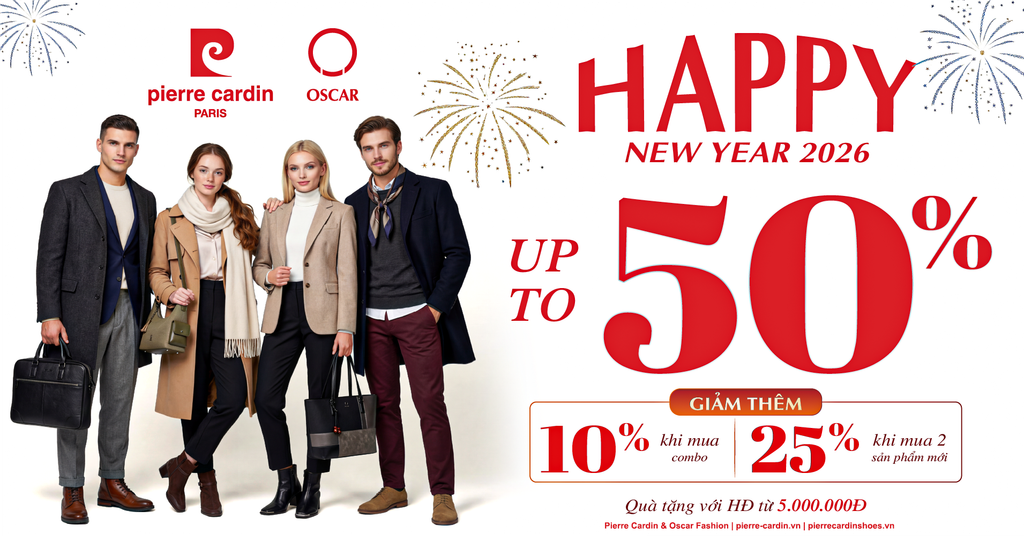 PIERRE CARDIN PARIS VIETNAM | ƯU ĐÃI "SALES 50% OFF" - TẤT CẢ SẢN PHẨM CÒN LẠI