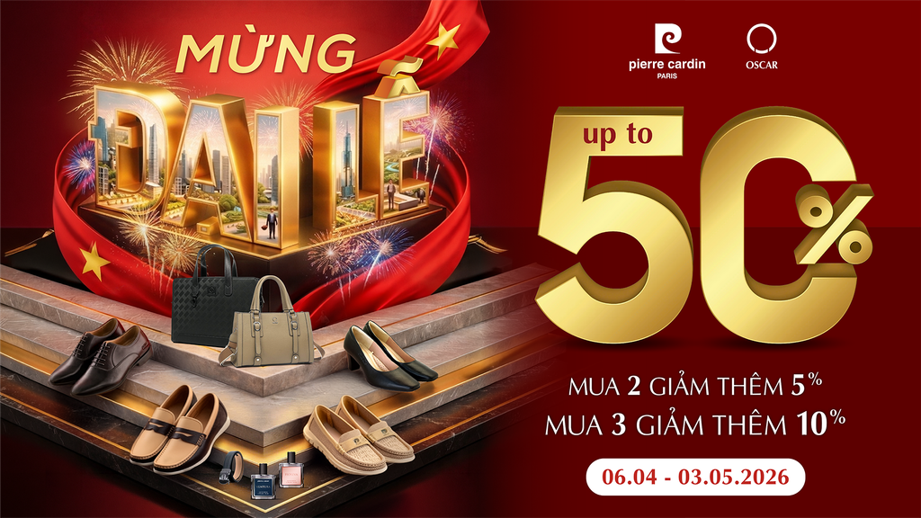NEW ARRIVAL 2026 | Ưu đãi giảm giá lên đến 50% + Combo giảm thêm 10% (01.03.2026  - 31.03.2026)