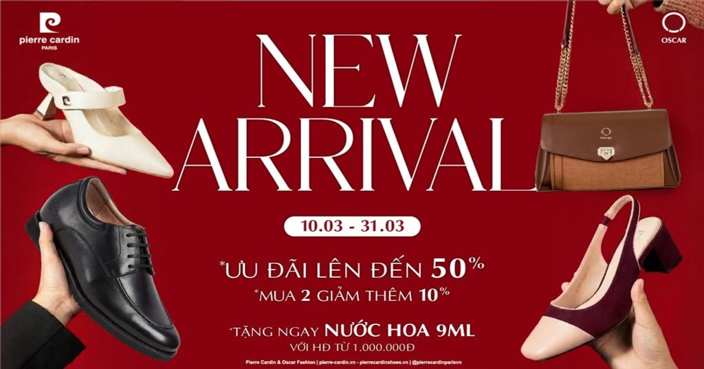 NEW ARRIVAL 2026 | Giày Dép & Bốt Nữ Thời Trang Pierre Cardin Mùa Xuân - Hè 2026