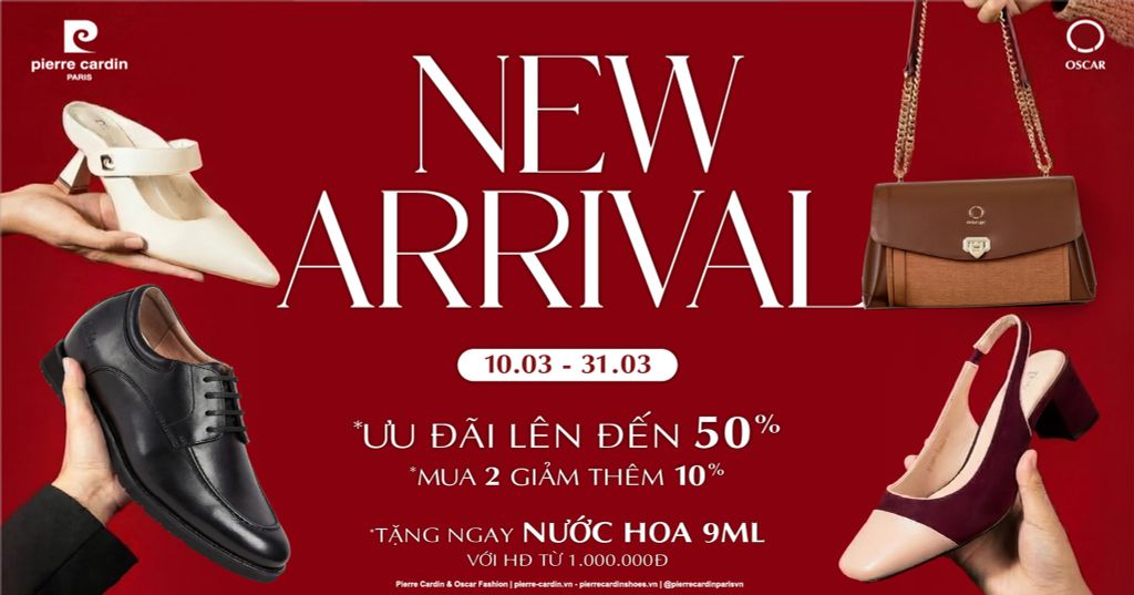 PIERRE CARDIN PARIS VIETNAM | ƯU ĐÃI "SALES 50% OFF" - TẤT CẢ SẢN PHẨM CÒN LẠI