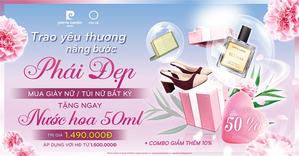 THÁNG CỦA CÁI ĐẸP | Giày Dép & Bốt Nữ Thời Trang Pierre Cardin Mùa Xuân - Hè 2026