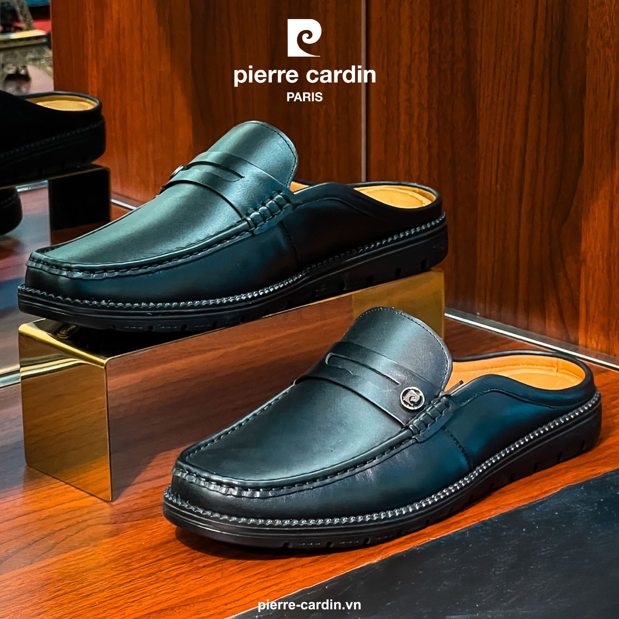 Pierre Cardin Paris Vietnam | Giày Penny Mule Hàng Hiệu Phong Cách Quý Ông Paris Pierre Cardin - PCMFWLI 814