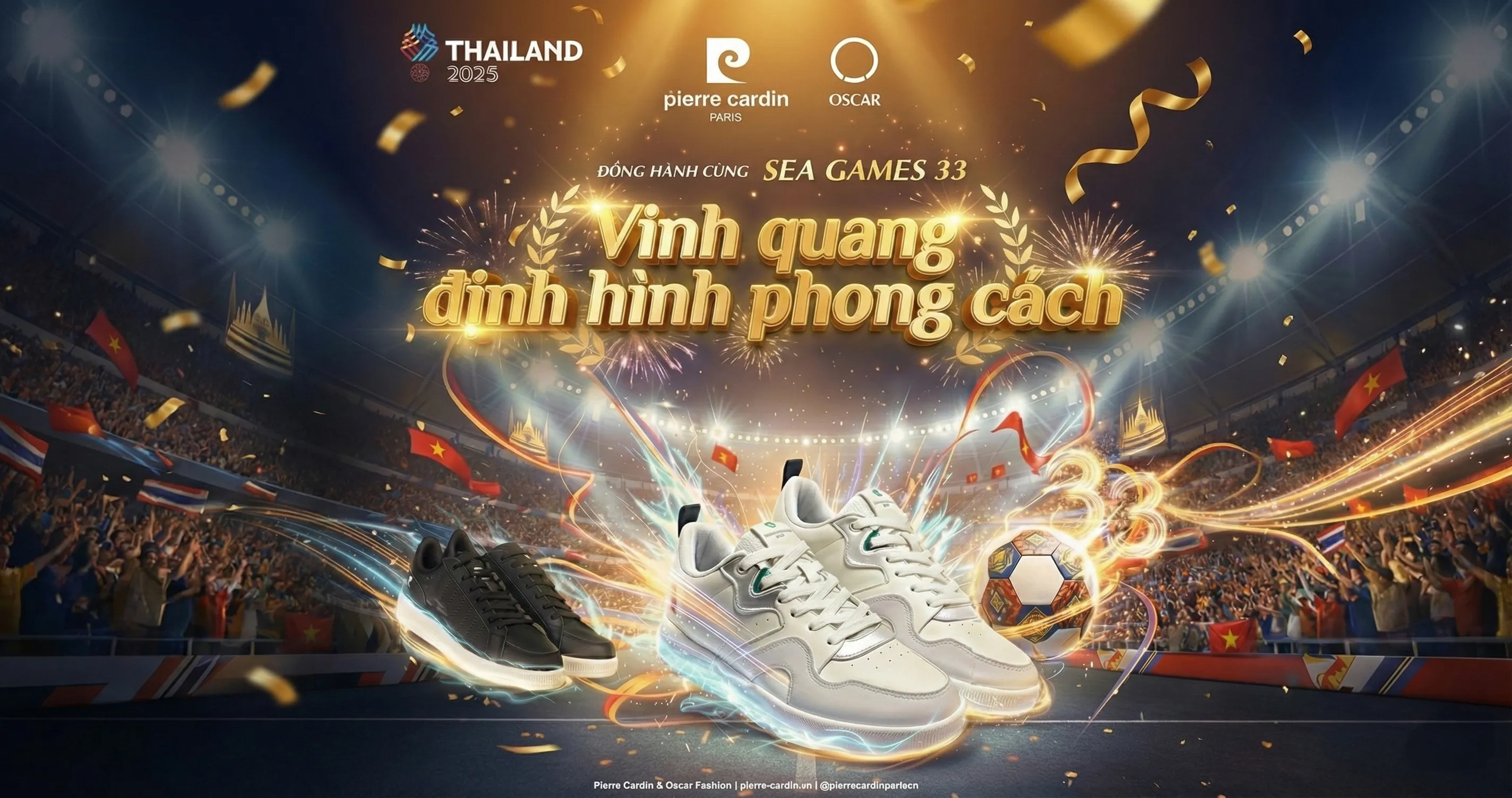 Pierre Cardin & Oscar Fashion | ĐỒNG HÀNH CÙNG SEA GAMES 33 - VINH QUANG ĐỊNH HÌNH PHONG CÁCH