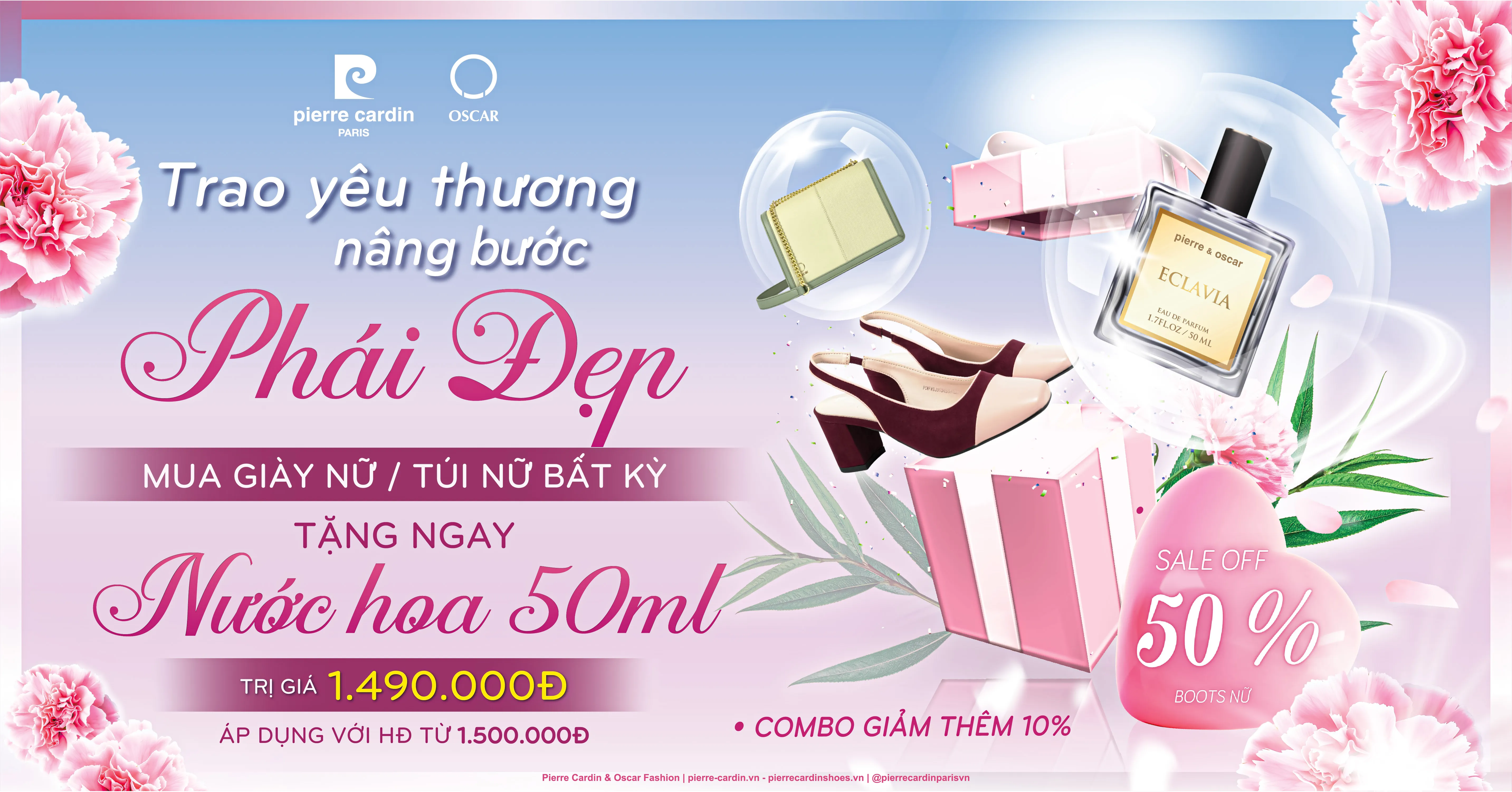 Pierre Cardin & Oscar Fashion | QUỐC TẾ PHỤ NỮ 8/3: TRAO YÊU THƯƠNG - NÂNG BƯỚC PHÁI ĐẸP (LADY BOSS & INNOCENT LADY)