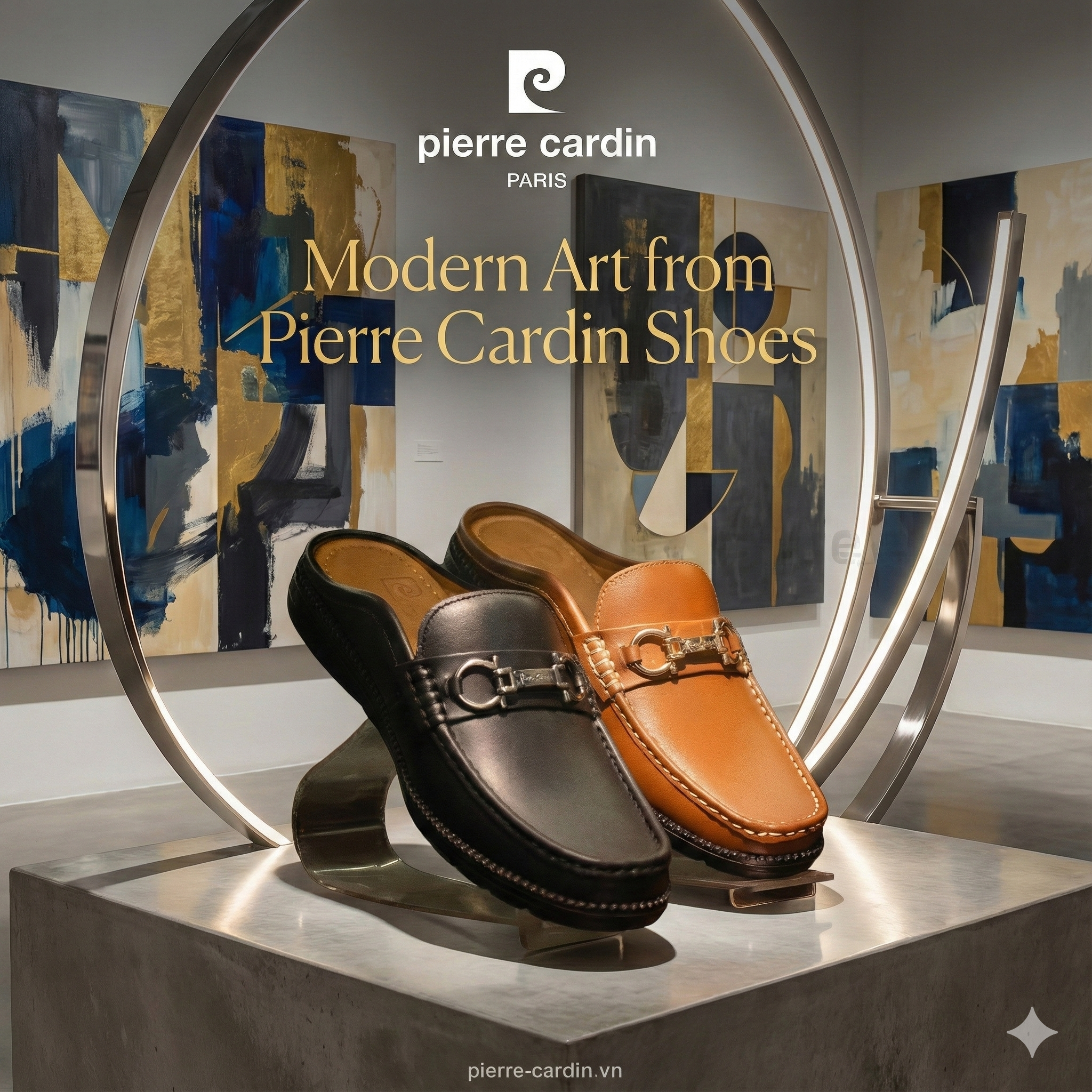 Pierre Cardin Paris Vietnam | Giày Horsebit Sapo Nghệ Thuật Đương Đại Pierre Cardin - PCMFWLJ 816