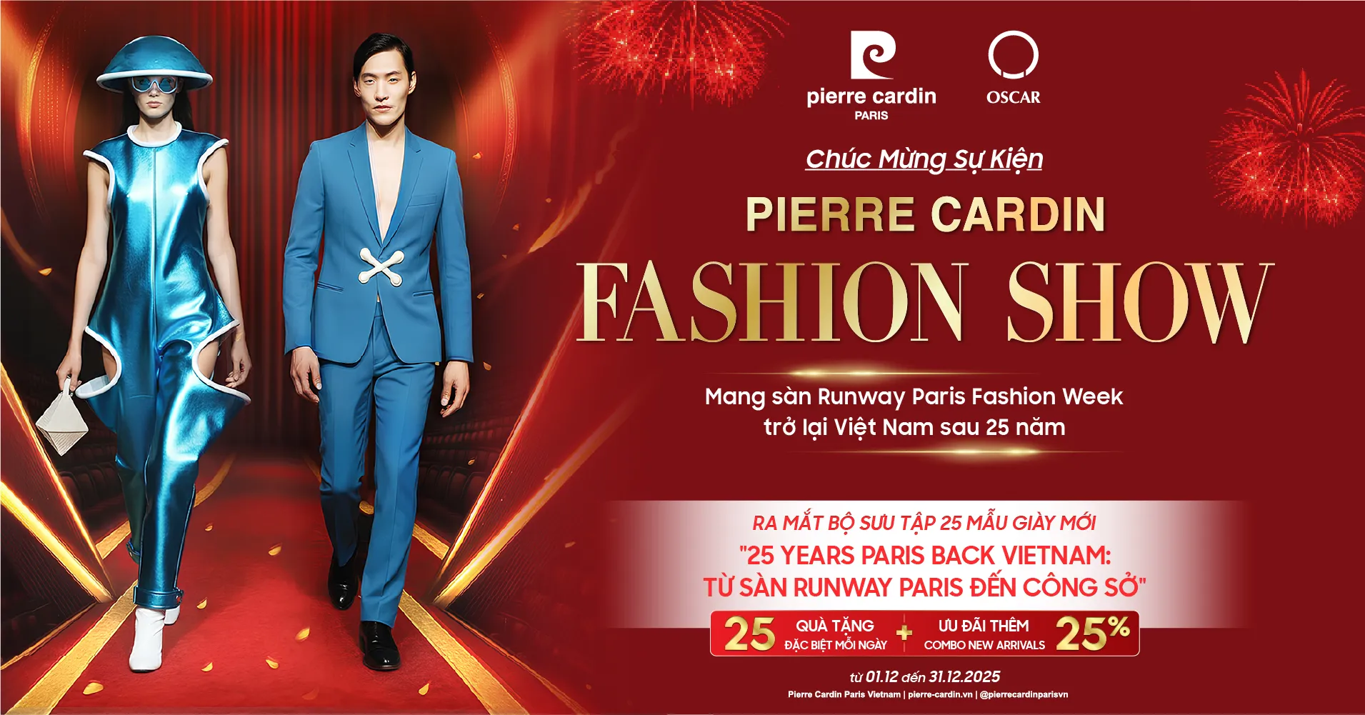 Pierre Cardin & Oscar Fashion | BỘ SƯU TẬP 25 MẪU GIÀY MỚI "25 YEARS PARIS VIETNAM: TỪ SÀN RUNWAY PARIS ĐẾN VIETNAM WORKPLACE"