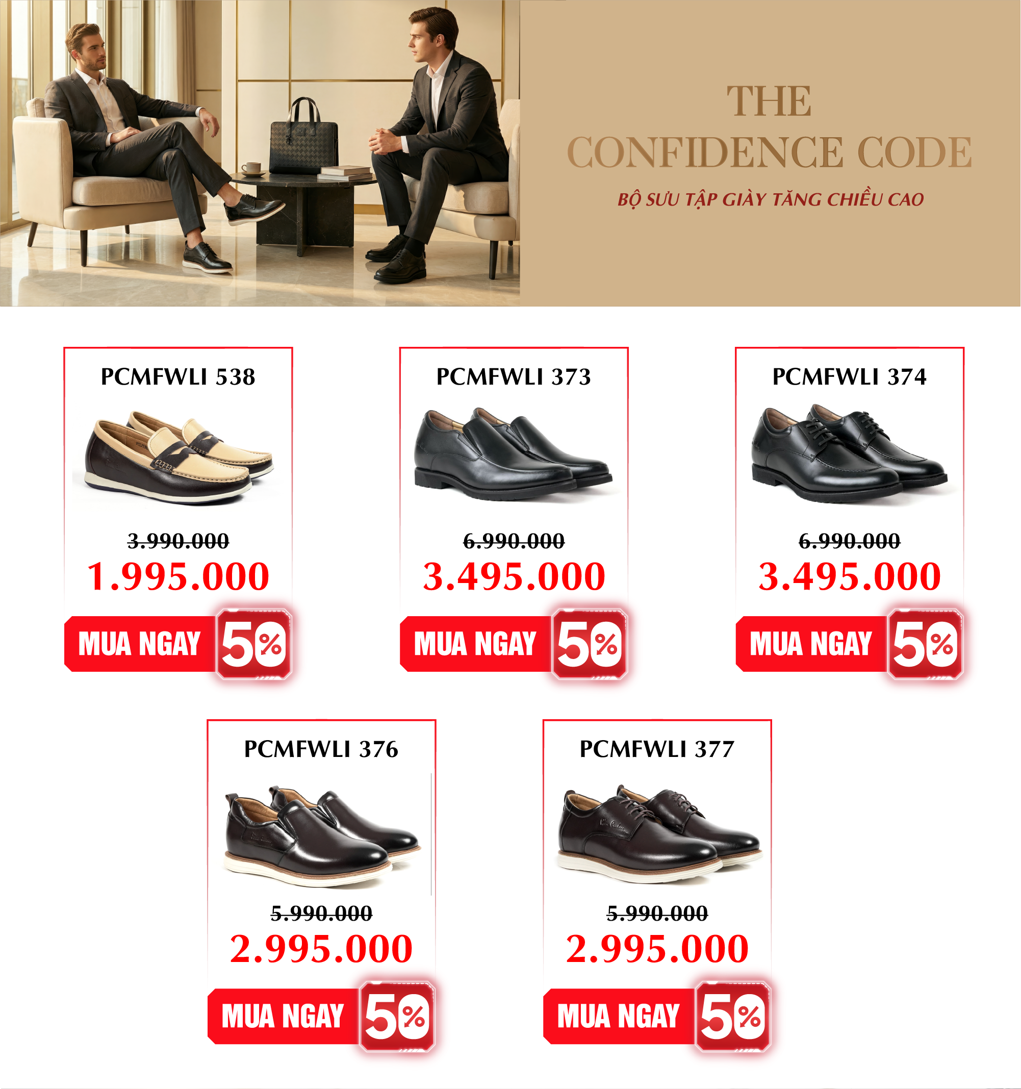 Giày Nam Tăng Chiều Cao