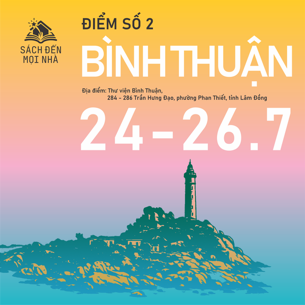 Poster chương trình Sách đến mọi nhà tại Bình Thuận từ ngày 24 đến 26.7.2026
