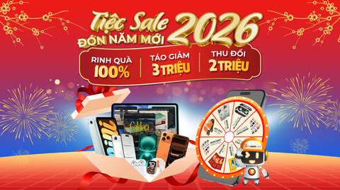 TIỆC SALE ĐÓN NĂM MỚI 2026 – VÒNG QUAY ĐÓN XUÂN 100% TRÚNG QUÀ TẠI SANGAPPLE